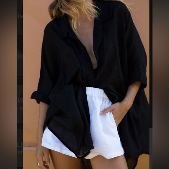 Black button up - Picture 3 of 6